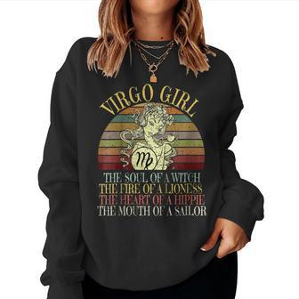 Virgo Girl Zodiac T Shirt August & September Birthday Women Women Sweatshirt | Mazezy
