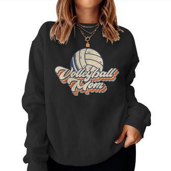 Volleyball Mom Mama Vintage Retro Women Women Sweatshirt | Mazezy