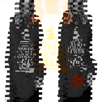 Why Yes Actually I Can Drive A Stick V6 Women Crewneck Graphic Sweatshirt - Thegiftio