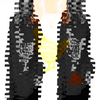 Winner Winner Chicken Dinner Mens Gamer Women Sweatshirt | Mazezy
