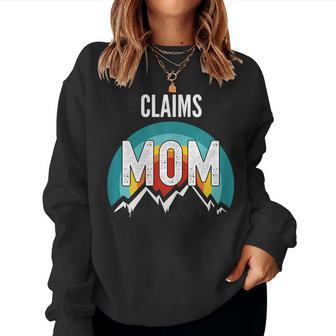 Womens Claims Adjuster Mom Mothers Day 2021 Gift Women Crewneck Graphic Sweatshirt - Thegiftio UK