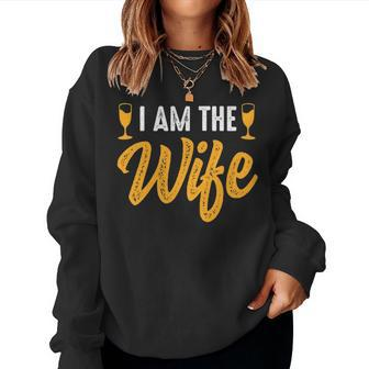 Womens If Found Drunk Please Return To Wife Couples Funny Party Women Crewneck Graphic Sweatshirt - Seseable