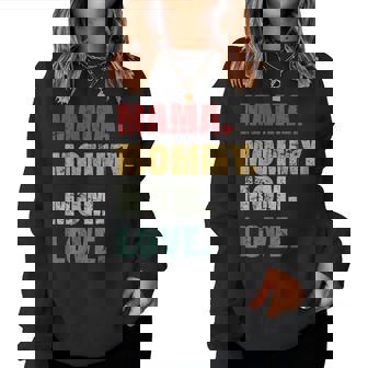 Womens Mama Mommy Mom Cool Mother Design Mothers Day Moms Womens Women Crewneck Graphic Sweatshirt - Thegiftio UK