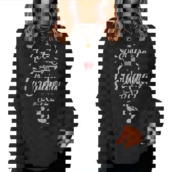 Womens Soon To Be Grandma 2022 Mothers Day For New Grandma Women Crewneck Graphic Sweatshirt - Thegiftio