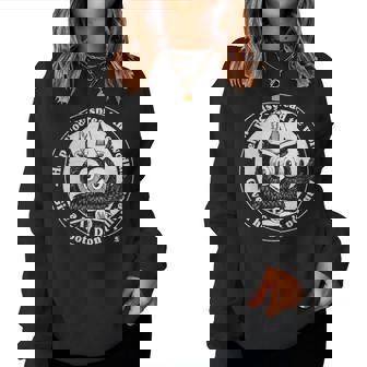 Woodsy Owl Give A Hoot Distressed And Faded Retro Women Crewneck Graphic Sweatshirt - Seseable
