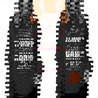 This Is What Worlds Greatest Grandma Looks Like Women Sweatshirt | Mazezy