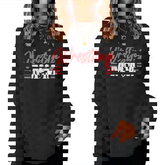 Wrestling Mom Martial Arts Wrestler Wrestle Hobby Mother Women Crewneck Graphic Sweatshirt - Thegiftio UK