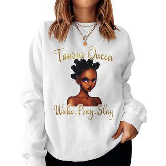 April May Birthday Taurus Girls American Black Women Women Sweatshirt | Mazezy