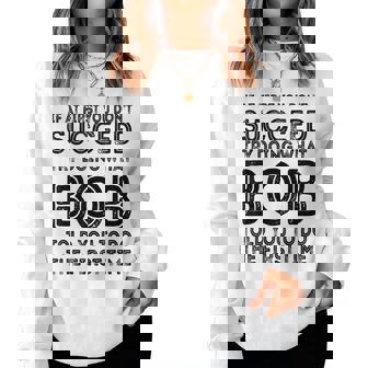 Bob Name Personalized Birthday Christmas Joke Women Sweatshirt | Mazezy