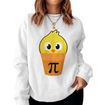 Chicken Pot Pi Math Lover & Pi Day Pie Academic Women Sweatshirt | Mazezy