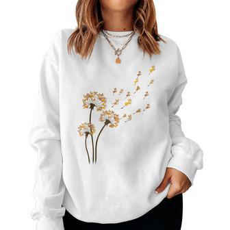 Corgi Flower Fly Dandelion Dog Lover For Mom Men Kids Women Sweatshirt | Mazezy