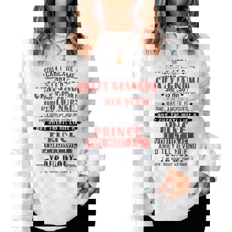 I Have A Crazy Grandma Grumpy Old Nurse Boy Grandson Women Sweatshirt | Mazezy