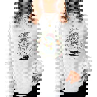 Cute Christmas Snowman Cheerful Women Crewneck Graphic Sweatshirt - Thegiftio UK