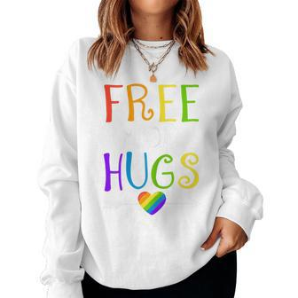 Womens Free Mom Hugs Lgbt T Shirt Women Sweatshirt | Mazezy