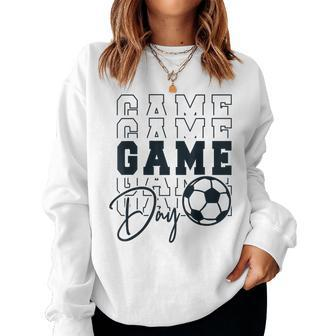 Game Day Soccer Mirror Soccer Mom Soccer Vibes Cool Women Sweatshirt | Mazezy