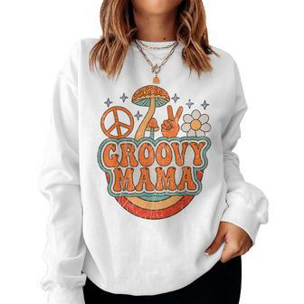 Groovy Mama 70S Aesthetic Nostalgia 1970S Retro Mom Women Sweatshirt | Mazezy