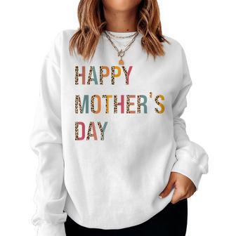 Happy Mothers Day For Mom Mommy Grandma Womens Women Crewneck Graphic Sweatshirt - Thegiftio UK