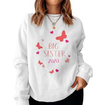 Kids Big Sister 2020 Flowers Women Sweatshirt | Mazezy