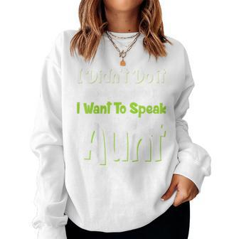 Kids Nephew Niece Gifts From Aunt Funny Quote Family Nephew Women Crewneck Graphic Sweatshirt - Seseable