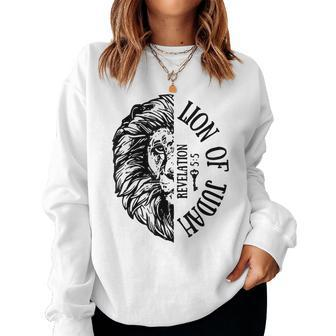 Lion Of Judah Christian Graphic Men Women Women Sweatshirt | Mazezy