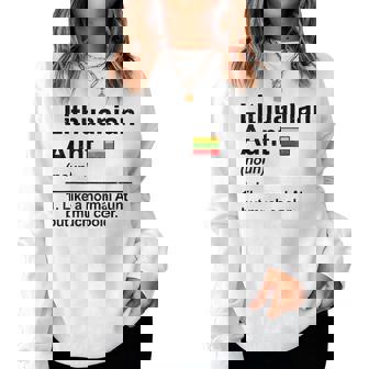 Lithuanian Aunt Like A Normal Aunt But Much Cooler Women Sweatshirt | Mazezy