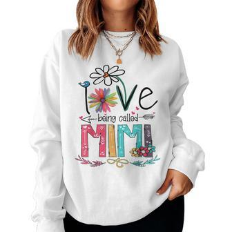 I Love Being Called Mimi Grandma Nana Gigi Lover Women Sweatshirt | Mazezy CA