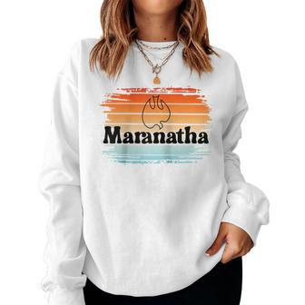 Maranatha Retro Dove Christian Revolution Jesus People Women Sweatshirt | Mazezy