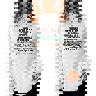 Mothers Day Gifts From Grandkids - Mom Grandma Great Grandma Women Crewneck Graphic Sweatshirt - Thegiftio
