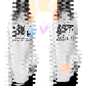 Peace Love Pi Math Love Pi Day Mathematics Math Teachers Sweatshirt | Mazezy