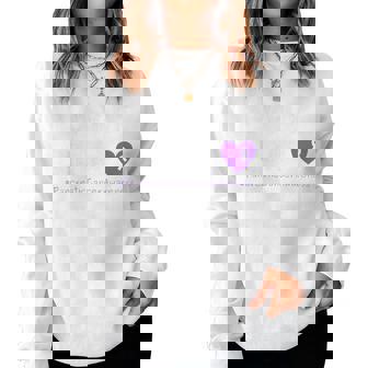 Purple Ribbon Men Women Kids Pancreatic Cancer Awareness Sweatshirt | Mazezy