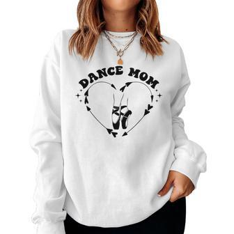 Retro Dance Mom What Number Are They On Dance Mom Life Women Crewneck Graphic Sweatshirt - Thegiftio UK