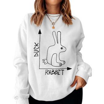 Science Nerd Physics Math Geek Teacher Rabbit Duck Women Sweatshirt | Mazezy