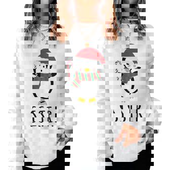 Sister Penguin Christmas Family Matching Women Sweatshirt | Mazezy