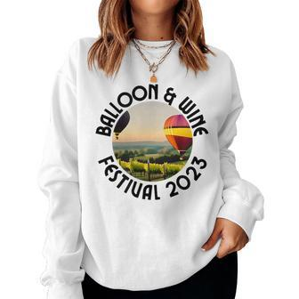 Temecula Valley Ballon And Wine Festival 2023 Women Sweatshirt | Mazezy