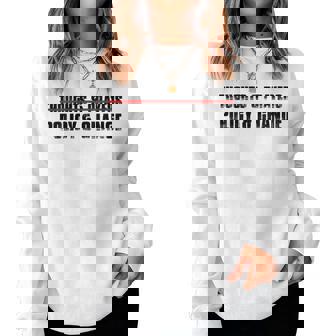 Womens Thoughts & Prayers Policy And Change Women Sweatshirt | Mazezy