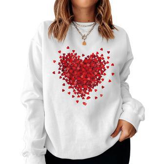 Tiny Hearts Valentines Day Gifts For Women Women Crewneck Graphic Sweatshirt - Seseable