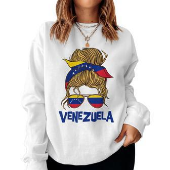 Venezuela For Girl Venezuelan Flag For Women Venezolana Sweatshirt | Mazezy