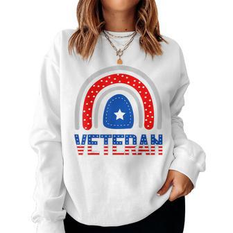 Veterans Day Veteran Appreciation Respect Honor Mom Dad Vets V2 Women Crewneck Graphic Sweatshirt - Seseable