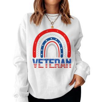 Veterans Day Veteran Appreciation Respect Honor Mom Dad Vets V6 Women Crewneck Graphic Sweatshirt - Seseable