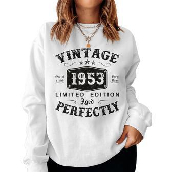 Vintage 1953 70 Years Old 70Th Birthday For Men Women Sweatshirt | Mazezy