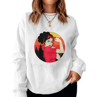 Womens I Wear Red On Fridays Remember Everyone Deployed Military Women Crewneck Graphic Sweatshirt - Seseable