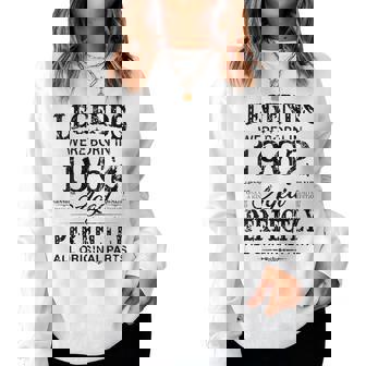 Womens Vintage 1962 Funny 60 Years Old Men And Women 60Th Birthday Women Crewneck Graphic Sweatshirt - Seseable