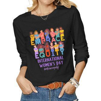 2023 International Womens Day Iwd Embrace Equity Women Long Sleeve T-shirt | Mazezy