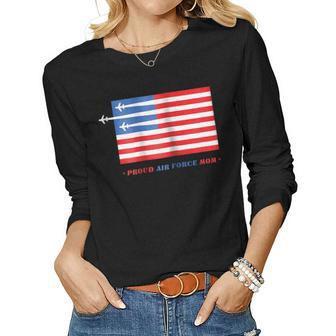 Air Force Proud Mom Women Long Sleeve T-shirt | Mazezy