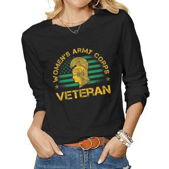 Army Corps Veteran Womens Army Corps Women Long Sleeve T-shirt | Mazezy