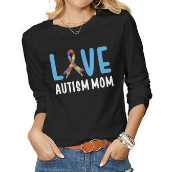 Autism Awareness Love Autism Mom Mother Women Acceptance Women Long Sleeve T-shirt | Mazezy