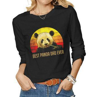 Best Panda Dad Ever Fathers Day Fathers Day Women Long Sleeve T-shirt | Mazezy