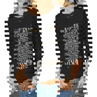 Bikers Prayer Motorcycle Christian Biking Motorcycling Women Long Sleeve T-shirt | Mazezy