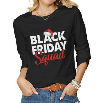 Black Friday Squad Shopping Team Christmas Matching Family Women Long Sleeve T-shirt | Mazezy