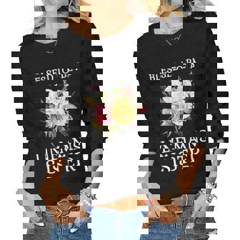 Blessed To Be A Linemans Sister For Linemans Sister Women Long Sleeve T-shirt | Mazezy